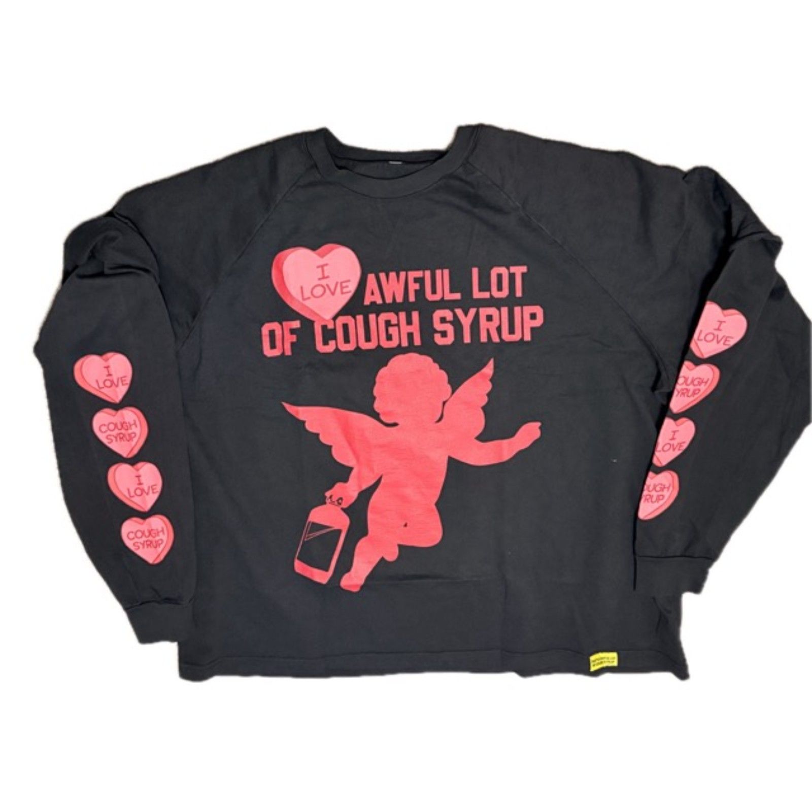 Alocs Long Sleeve T-Shirt Black 3xl Cupid Heart Streetwear Desto Dubb Rare